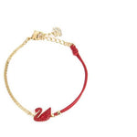 Swarovski Iconic Swan bracelet Red & Gold plating #5465403