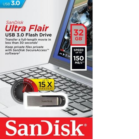 Sandisk Ultra Flair 32GB USB 3.0 150MB/s SDCZ73 032G