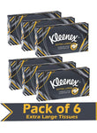 Kleenex Extra Large 2Ply Facial Tissue Strong Soft Pack of 6 Boxes x 90 Sheets