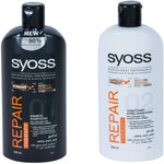 Syoss Repair Therapy Shampoo (500 ml) & Conditioner (500 ml). - shopperskartuae