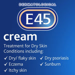 E45 Dermatological Cream Treatment For Dry Skin Conditions (350g) - shopperskartuae