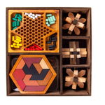 ThinkBox Thinking Wooden Puzzles & Games Set age 10+